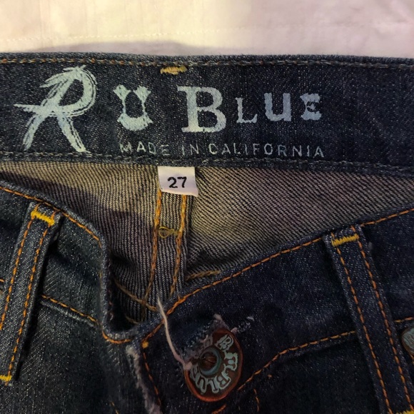 R U BLUE JEANS SZ 27. - Picture 2 of 7